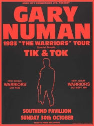 Gary Numan Southend Poster 1983